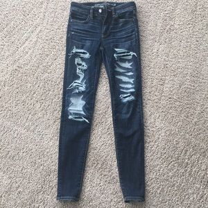 AEO skinny distressed jeans